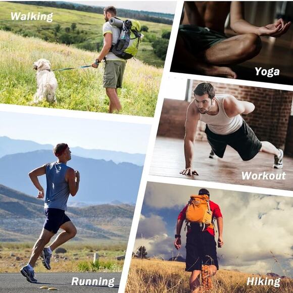 Mens Cargo Shorts Cotton Casual Lounge Shorts Elastic Waist Workout NWT 2XL - Picture 5 of 7